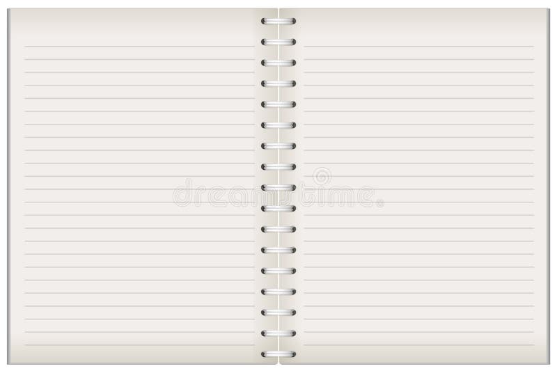 Blank notebook template background Royalty Free Vector Image