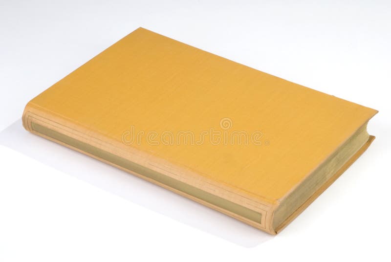 Blank Old Book Cover Yellow Stock Image Image of library, blank 12845829