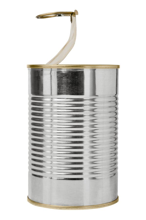 Blank open food tin
