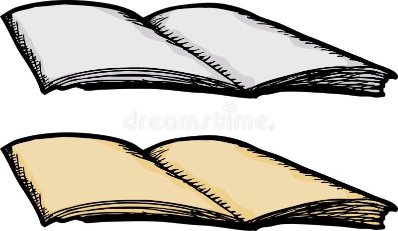 Blank Open Magazine vector illustration Blank Open Magazine vector illustration
