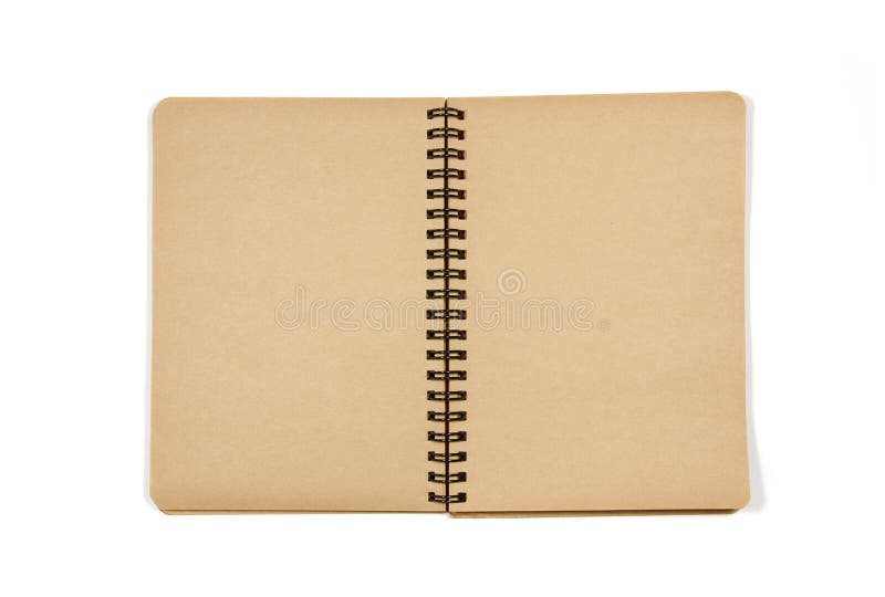 Blank open notebook royalty free stock photography