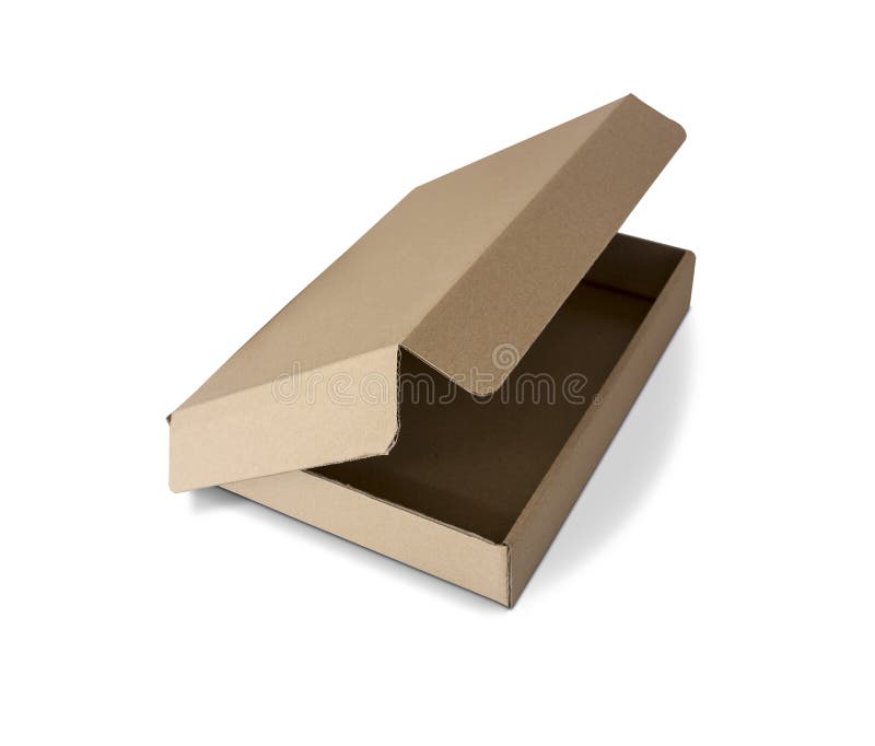 Blank open paper box package royalty free stock images