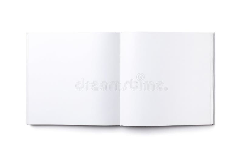 Open book with blank pages. Template of empty book isolated on white  background. ( Clipping path ) Stock Photo