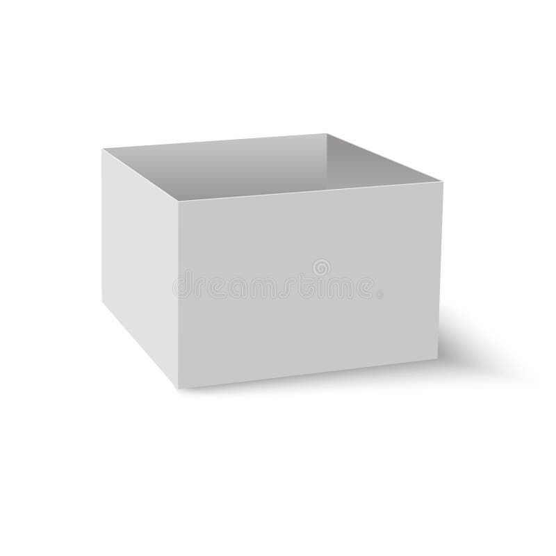 Blank of opened box with soft shadow. Vector. vector illustration Blank of opened box with soft shadow. Vector. vector illustration