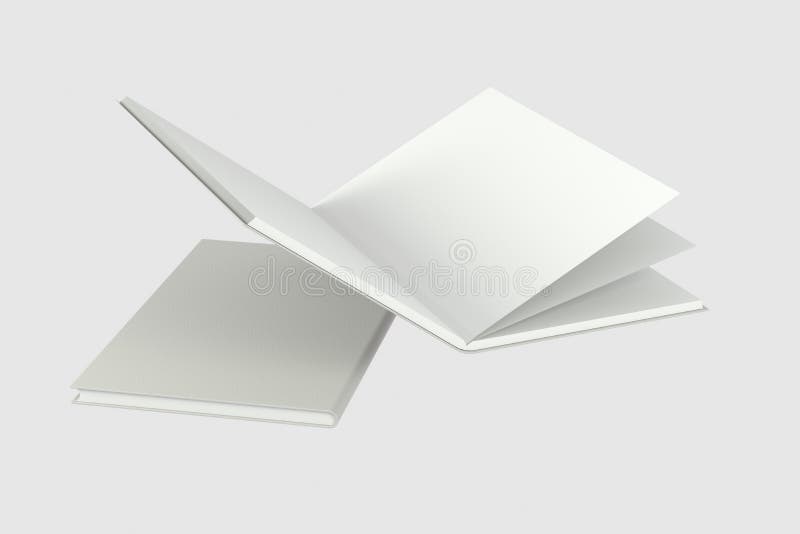 The blank opening notebook background, 3d rendering stock illustration