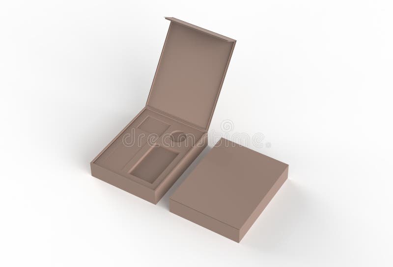 Blank packaging boxes stock illustration. Illustration of collection