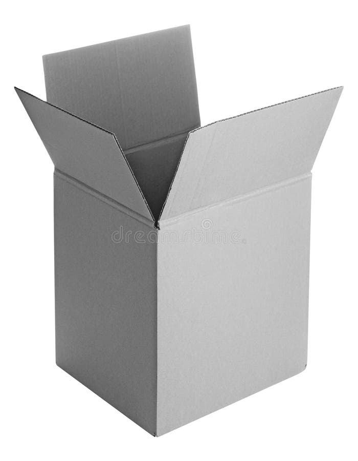 Blank Packaging Cardboard Box Isolated Stock Photo Image of design