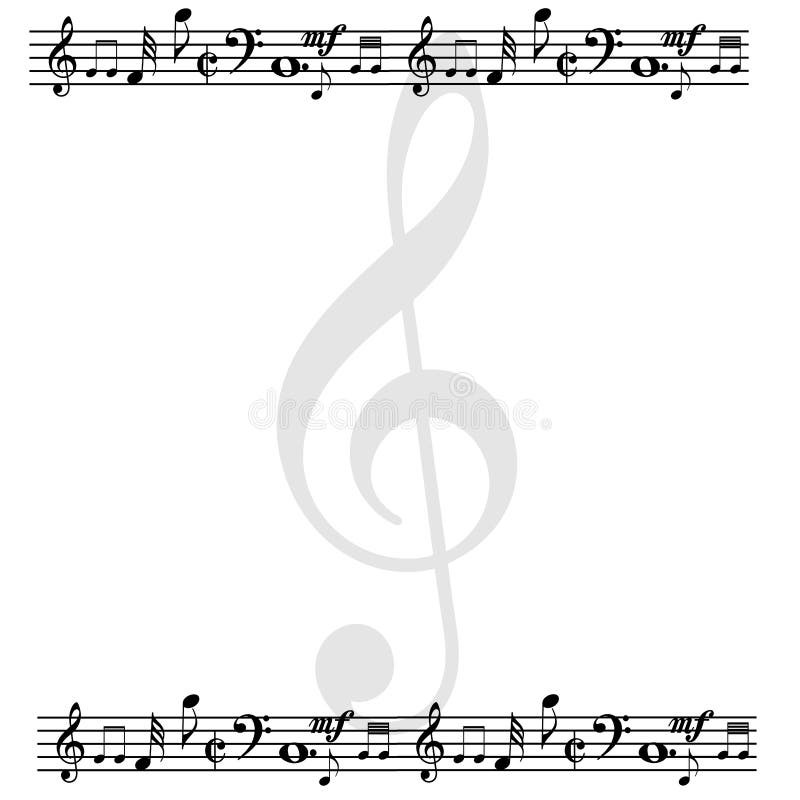 Bianco pagina contenente intestazione un tacco note musicali gestione.