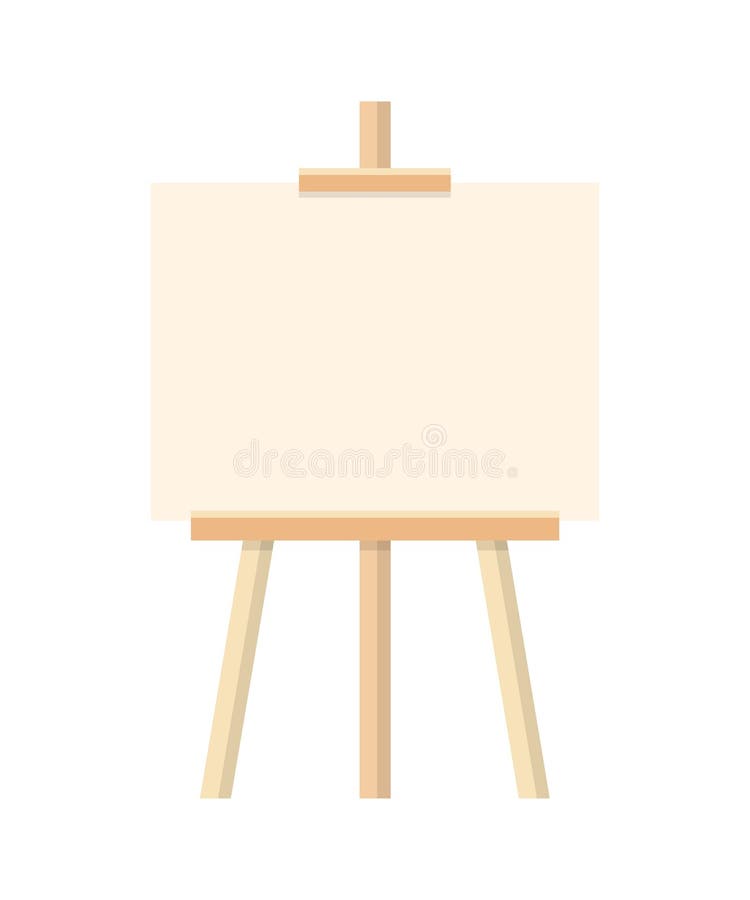 Blank Painting Board or Canvas Board, Wooden Easel, Art Board