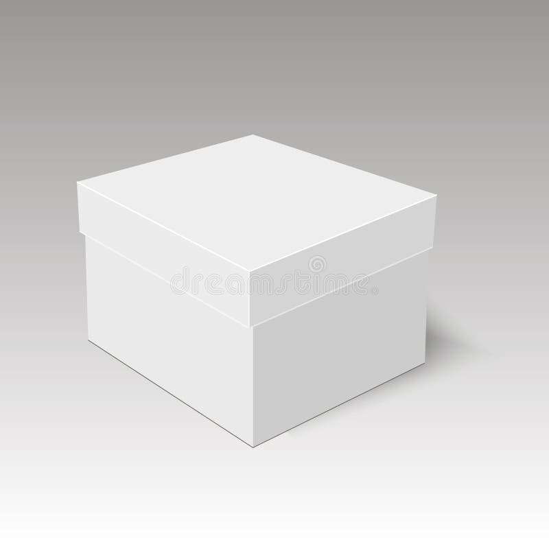 Download Blank Paper Or Cardboard Shoe Box Template. Vector ...