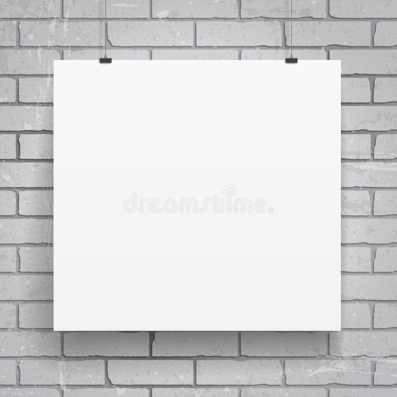 Blank paper poster stock vector. Illustration of portfolio 38423925