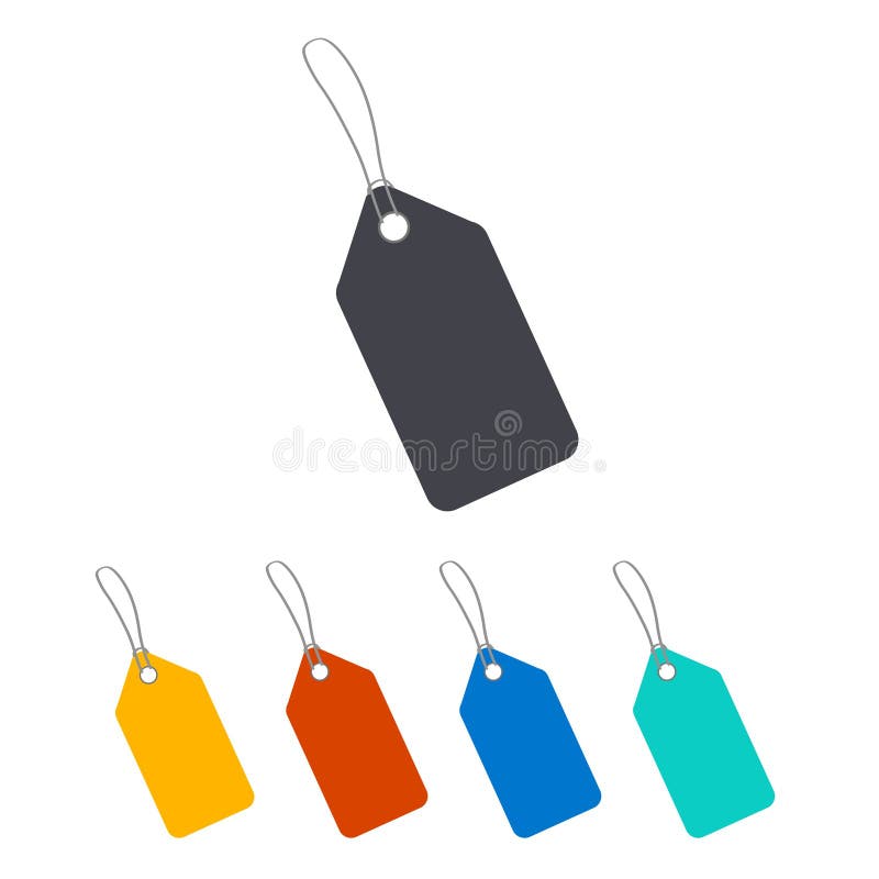 blank-paper-price-tags-or-gift-tags-in-colours-labels-with-cord-stock