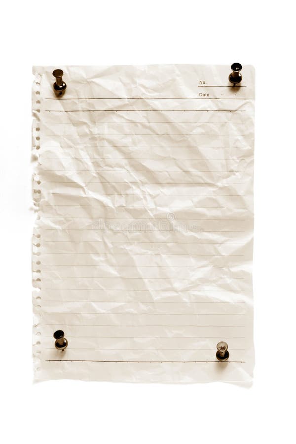 Blank Paper with Pushpins
