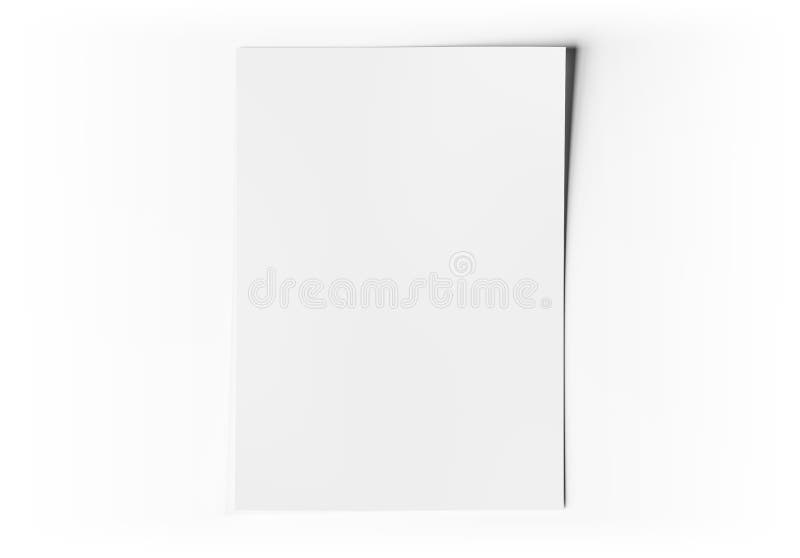 Download A4 Blank Paper Sheet Mockup On White 3d Rendering Stock Illustration Illustration Of Flyer Simple 141975821 Yellowimages Mockups