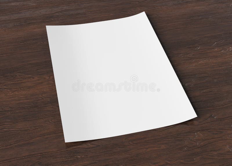 Download A4 Blank Paper Sheet Mockup On Wood 3d Rendering Stock Illustration Illustration Of Page Creative 135855903