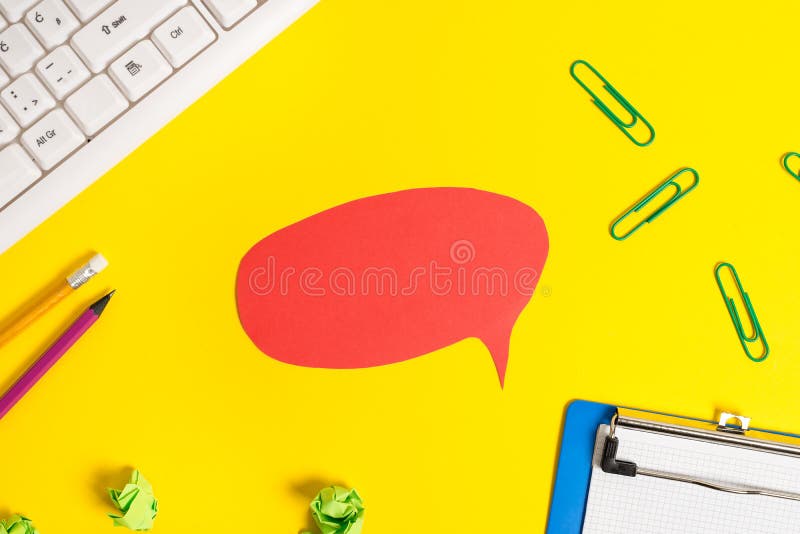 Blank Paper with Space for Text Message. Flat Lay Above Empty Paper