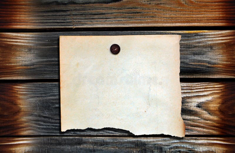 Blank Paper on Wooden Backgrounds Stock Image Image of hanging, paper