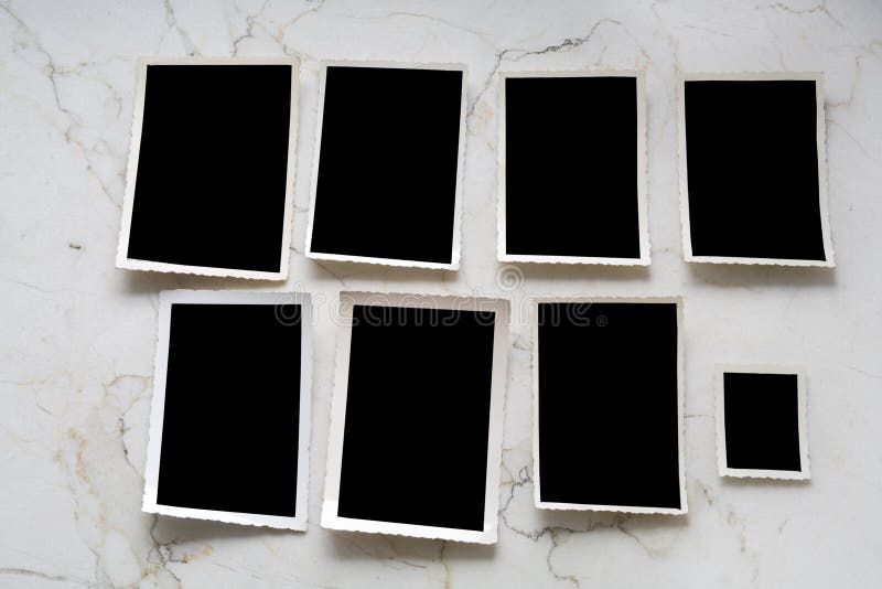 Blank photo frames stock photo. Image of element, feature 22637536