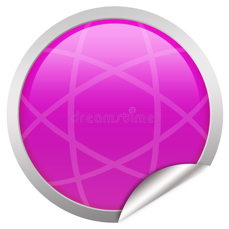 Blank pink label stock illustration