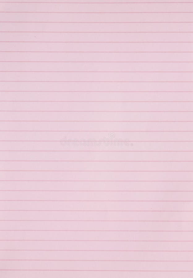 Blank Pink Lined Paper Background or Textured Stock Photo - Image of ruled,  pink: 33057222