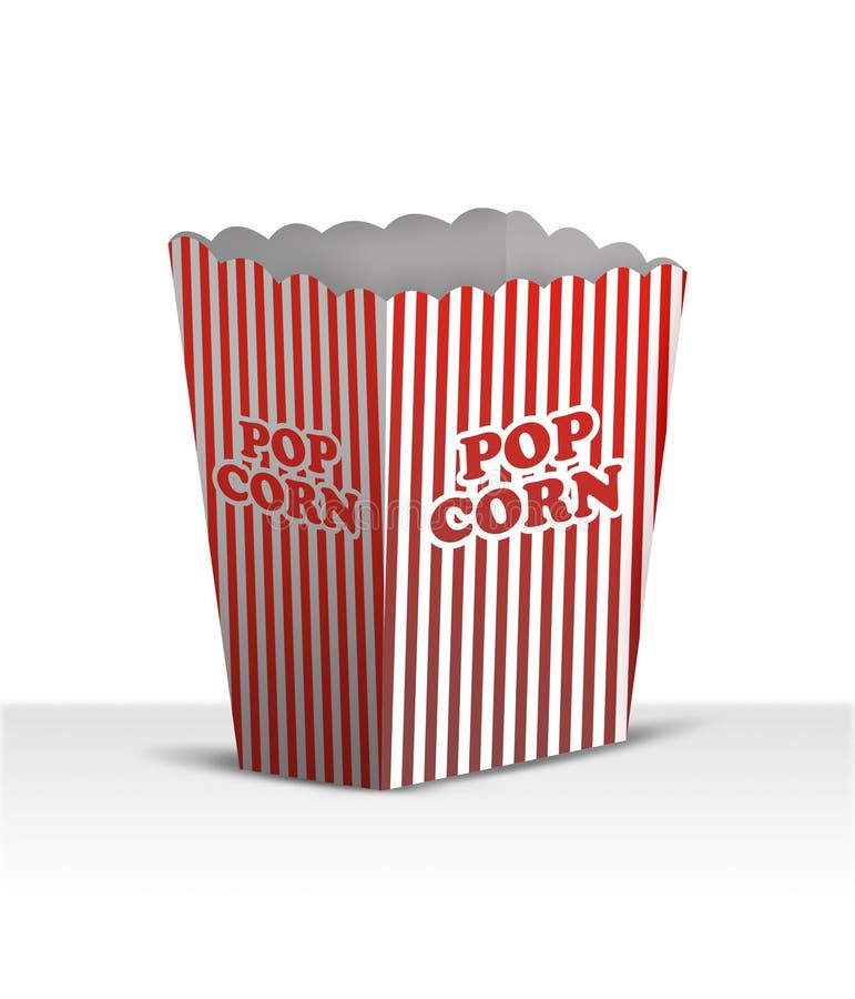 Blank Popcorn Box Stock Illustrations 441 Blank Popcorn Box Stock