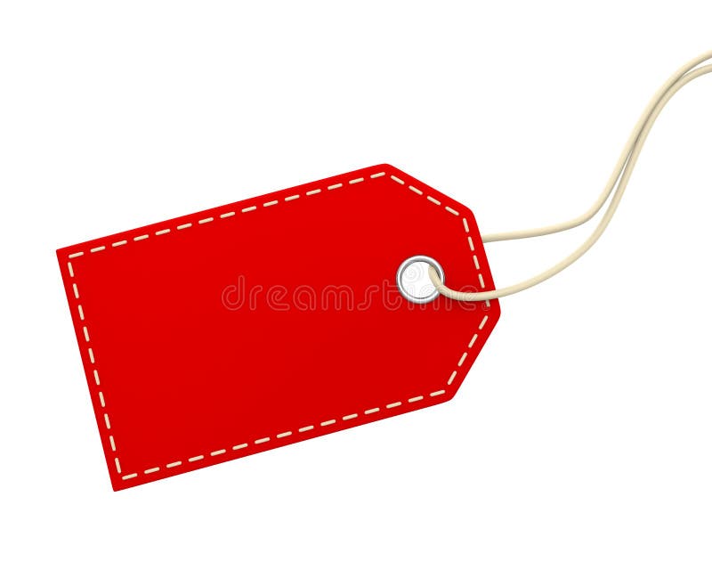 Blank Price Tag Isolated stock illustration. Illustration of label -  152092488