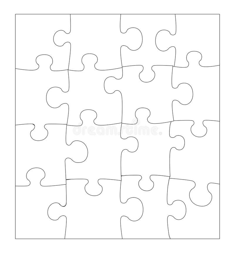 Blank Puzzle stock illustration. Illustration of empty - 14531934