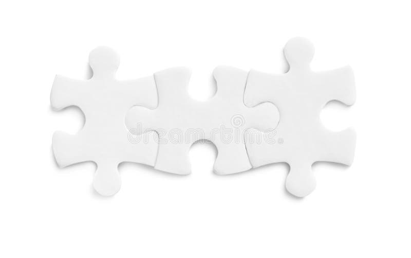Blank Puzzle Pieces Isolated On White Stock Image Image Of Isolated