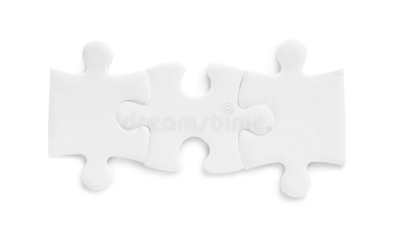 Blank Puzzle Pieces Isolated On White Stock Image Image Of Color