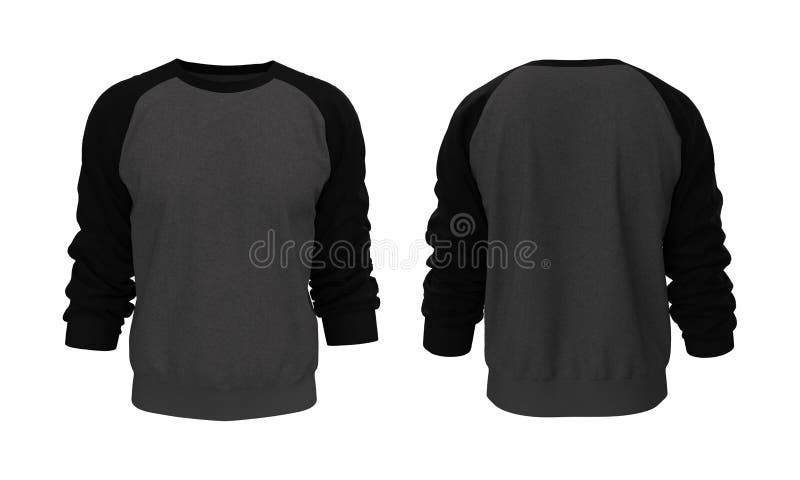 black raglan sweatshirt