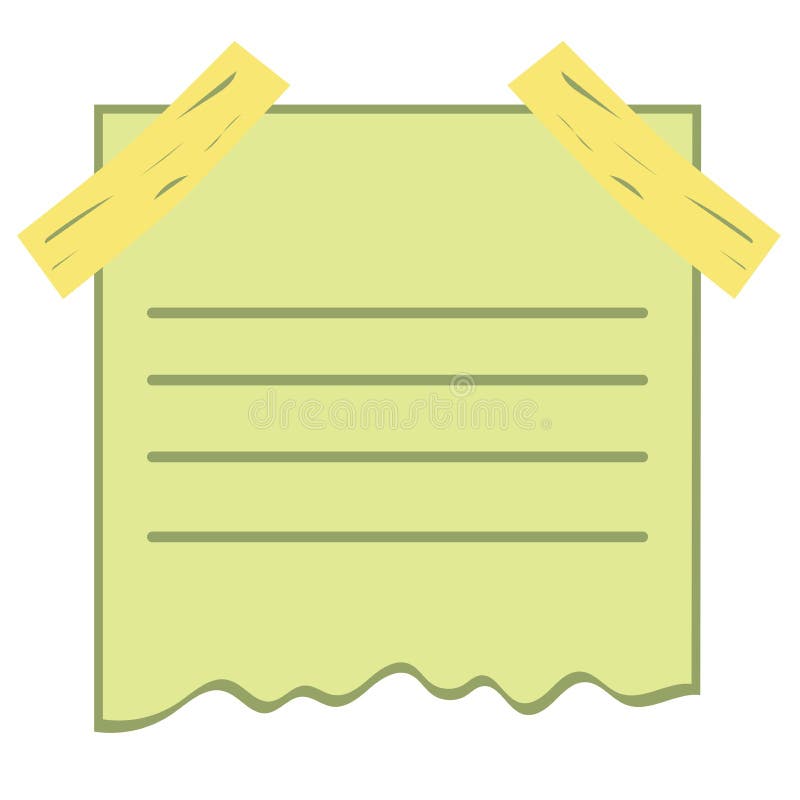 Sticky Paper Notes PNG Image, Printable Sticky Note Scrapbook Torn