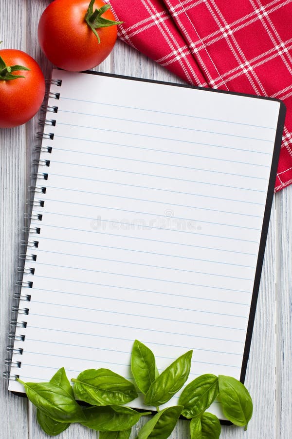 Blank recipe book stock photo. Image of cook, page, chili 34734422