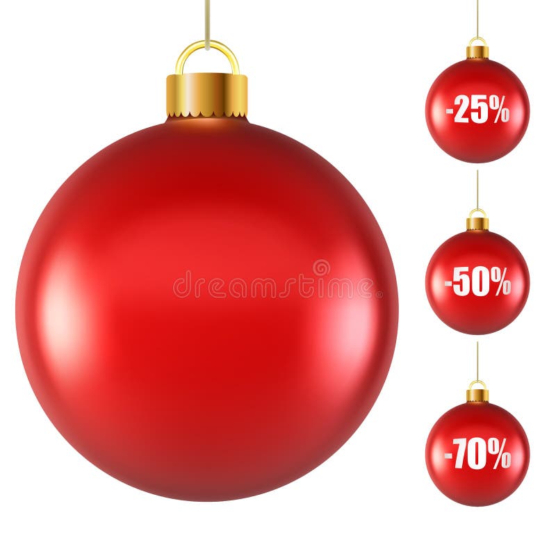 Blank red Christmas ball stock illustration Blank red Christmas ball stock illustration