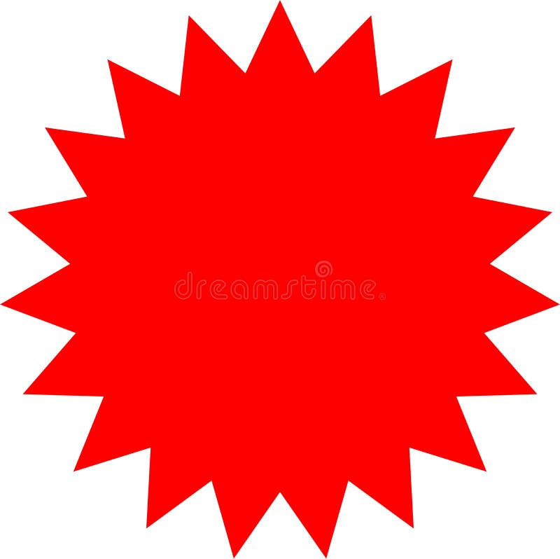 bagage Tegenover Beschrijvend Blank Red Sticker for Sale Label Stock Illustration - Illustration of copy,  isolated: 93144565