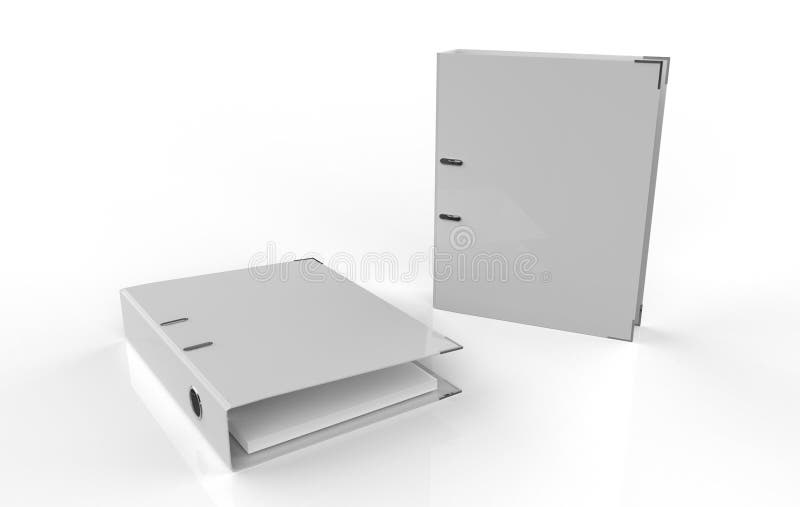 Download Blank Ring Binder Folder Design Mockup. Stock Illustration ...