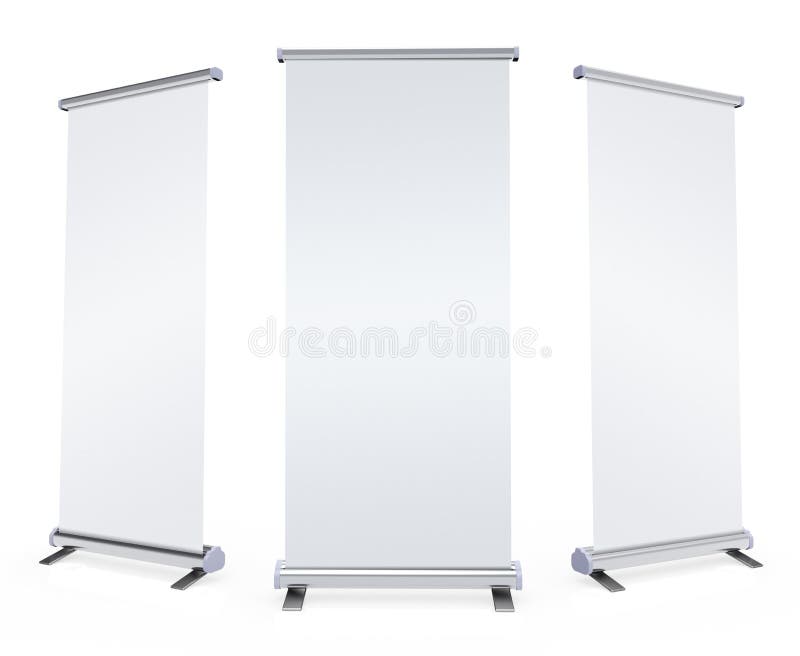 Blank roll up banner