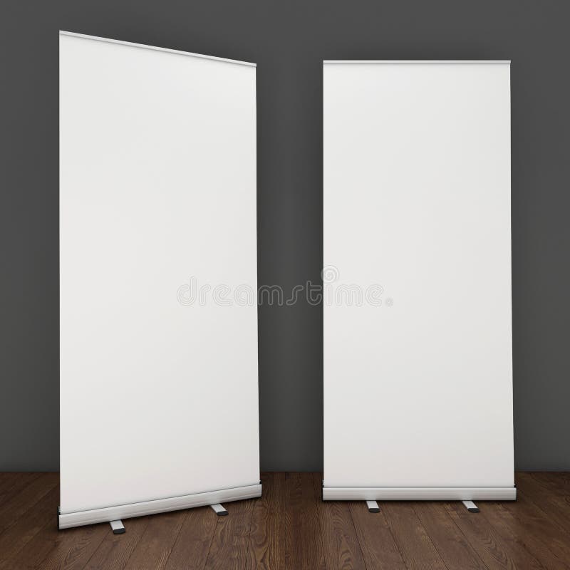 Blank Rollup Banners Template Stock Illustration Illustration of mockup, info 85787472