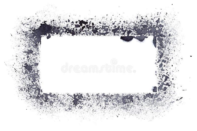 Blank rough stencil frame royalty free illustration