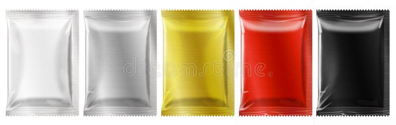 Download Blank Sachet Packaging Mockup Stock Illustration Illustration Of Isolated Mock 185481084 PSD Mockup Templates