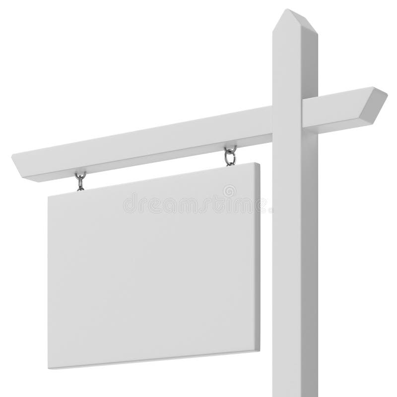 Blank For Sale Sign Close Up Stock Illustration Illustration 33437892