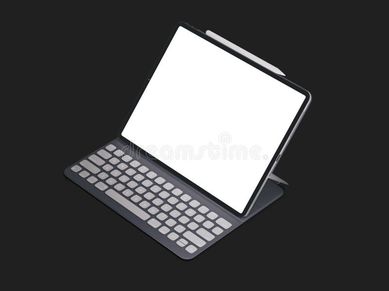 The New Ipad (Ipad 3) Isolated on White Background Editorial Stock