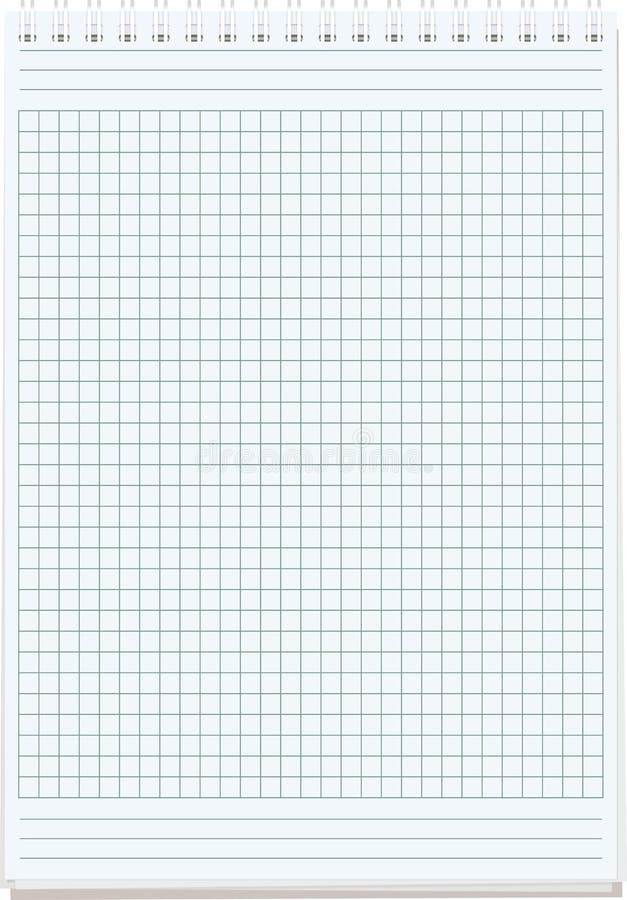 Blank sheet of paper royalty free illustration