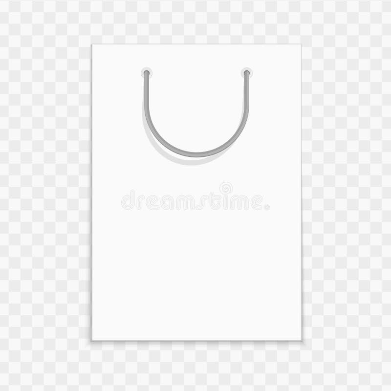 Download Blank shopping bag mockup. stock vector. Illustration of ...