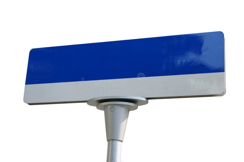 Blank street sign stock photo. Image of blank, sign, blue 4422480