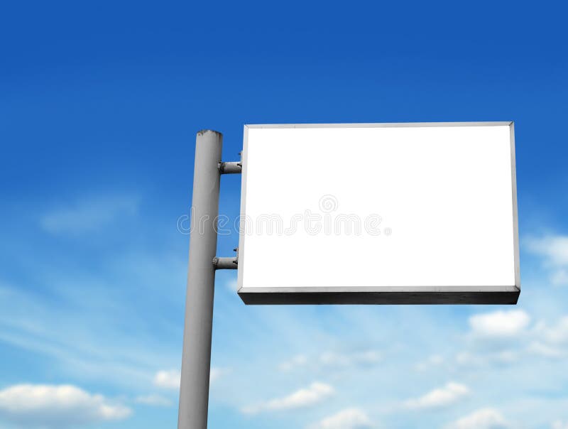 Blank sign board stock image. Image of outdoor, large 24937333