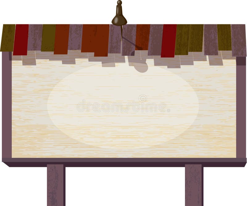 Blank sign - your name here royalty free illustration Blank sign - your name here royalty free illustration
