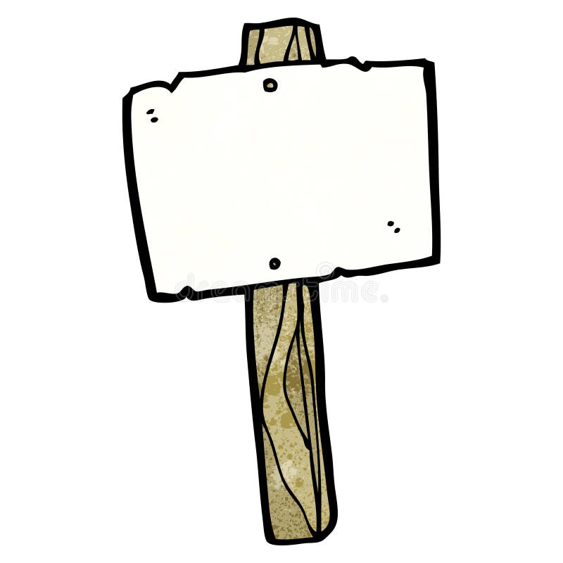 Blank signpost cartoon stock vector. Illustration of cute 38066080