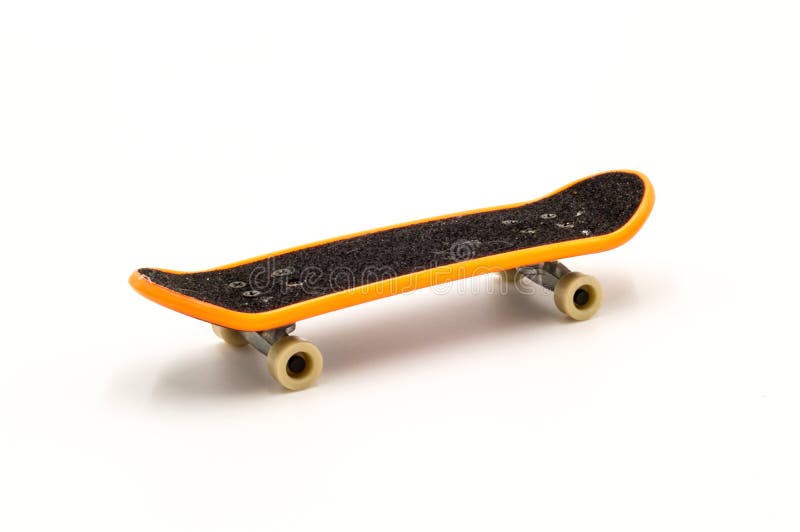 Blank Skateboard Template Mockup Isolated Stock Image Image of