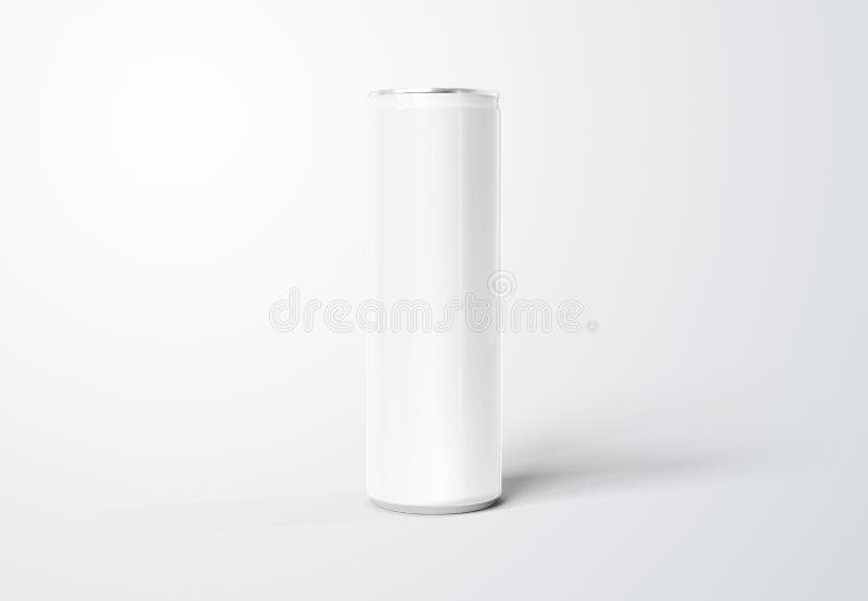 Download Blank Slim Soda Can Mockup On White Background 3D Rendering Stock Illustration - Illustration of ...