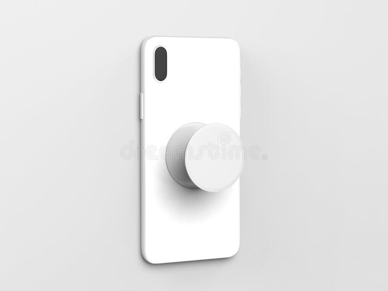 Download Blank Smart Phone Pop Socket Stand And Holder For Branding 3d Rendering Illustration Stock Illustration Illustration Of Logo Black 151518963